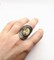 Silver Plated with Polymer Clay Inlay Statement Ring product 4